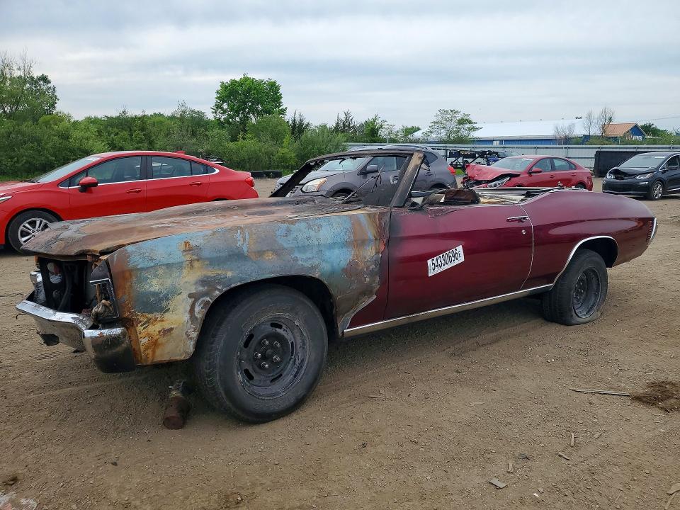 Продаж на аукціоні авто 1972 Chevrolet Ss, vin: 1D67H2B557016, номер лоту: 54330696