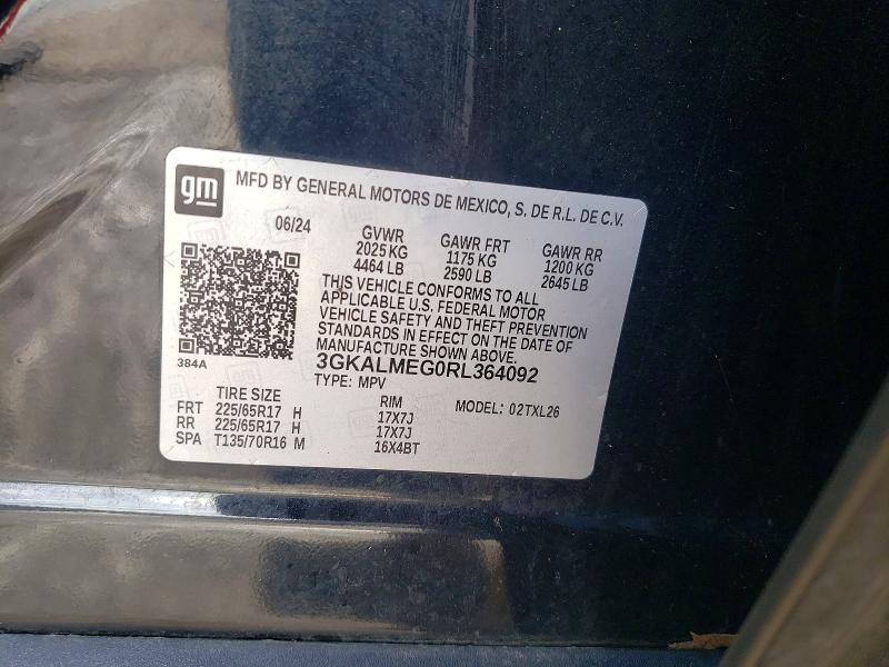 Продаж на аукціоні авто 2024 Gmc Terrain, vin: 3GKALMEG0RL364092, номер лоту: 54407446