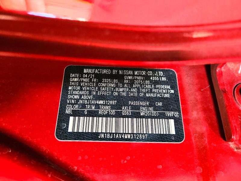 2021 Nissan Rogue Sport მანქანა იყიდება აუქციონზე, vin: JN1BJ1AV4MW312897, აუქციონის ნომერი: 53666096