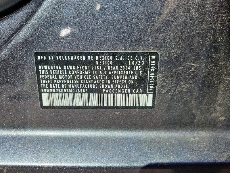 Продажа на аукционе авто 2024 Volkswagen Jetta, vin: 3VWBM7BU9RM018963, номер лота: 55220066