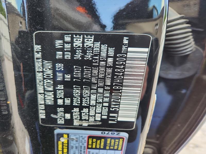Aukcja sprzedaży 2017 Hyundai Santa Fe Sport, vin: 5XYZUDLB7HG484903, numer aukcji: 53467586