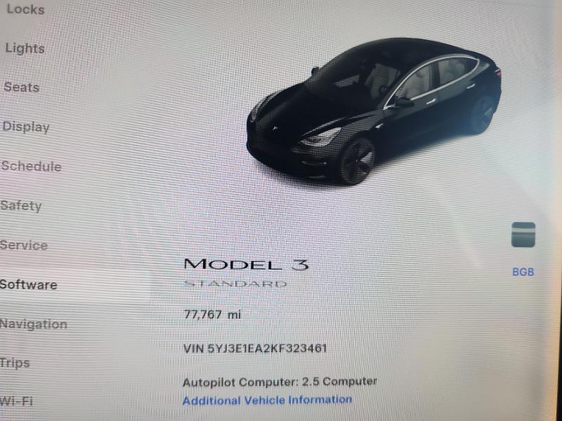 54446036 :رقم المزاد ، 5YJ3E1EA2KF323461 vin ، 2019 Tesla Model 3 مزاد بيع