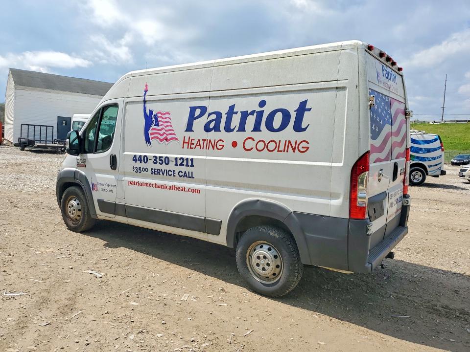 53554066 :رقم المزاد ، 3C6TRVCG4HE546819 vin ، 2017 Ram Promaster 2500 مزاد بيع