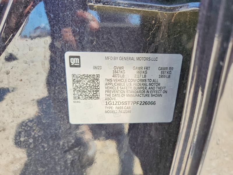Aukcja sprzedaży 2023 Chevrolet Malibu, vin: 1G1ZD5ST7PF226066, numer aukcji: 55364816