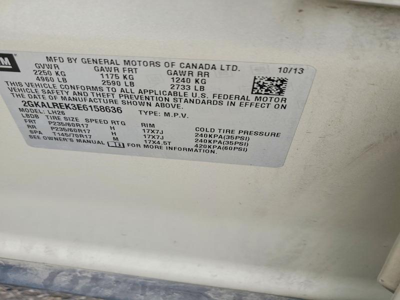 Продажа на аукционе авто 2014 Gmc Terrain, vin: 2GKALREK3E6158636, номер лота: 53629996