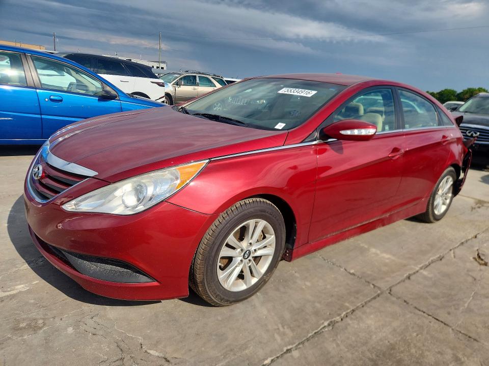2014 Hyundai Sonata მანქანა იყიდება აუქციონზე, vin: 5NPEB4AC1EH947221, აუქციონის ნომერი: 55334916