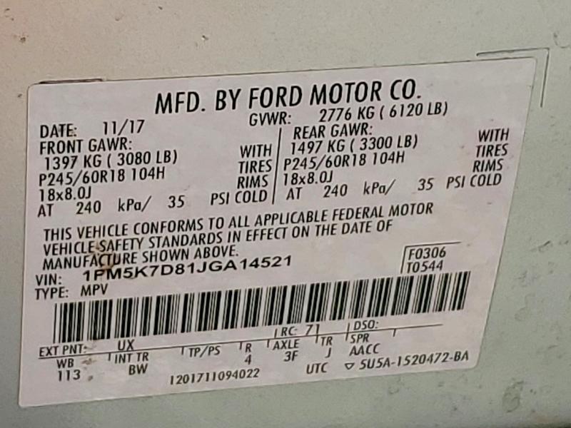 Продаж на аукціоні авто 2018 Ford Explorer, vin: 1FM5K7D81JGA14521, номер лоту: 55231306
