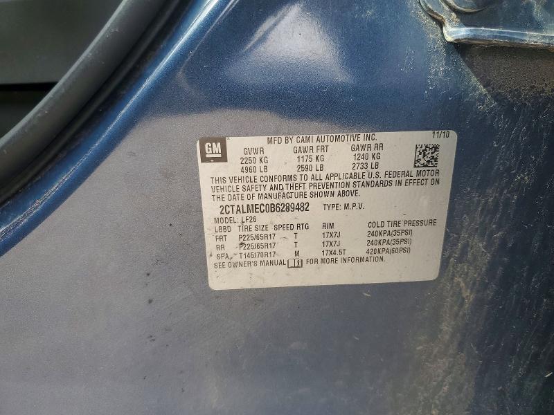 Aukcja sprzedaży 2011 Gmc Terrain, vin: 2CTALMEC0B6289482, numer aukcji: 54427546