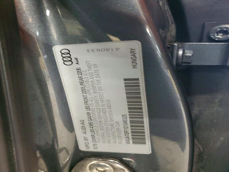 53927476 :رقم المزاد ، WAUA7GFF1G1045325 vin ، 2016 Audi A3 مزاد بيع