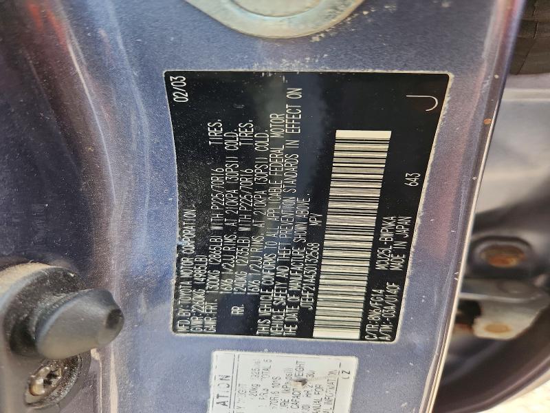 Aukcja sprzedaży 2003 Toyota Highlander, vin: JTEHF21A430132568, numer aukcji: 54690946