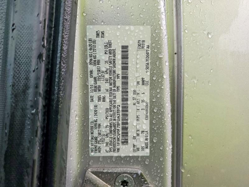 52342606 :رقم المزاد ، 1FMCU0F75FUA37872 vin ، 2015 Ford Escape مزاد بيع
