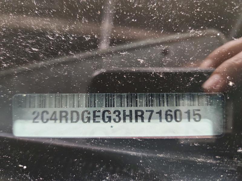 Продаж на аукціоні авто 2017 Dodge Grand Caravan, vin: 2C4RDGEG3HR716015, номер лоту: 53262916