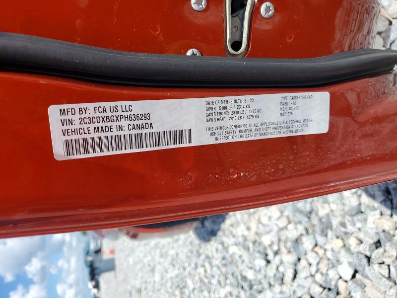 Aukcja sprzedaży 2023 Dodge Charger, vin: 2C3CDXBGXPH636293, numer aukcji: 54299166
