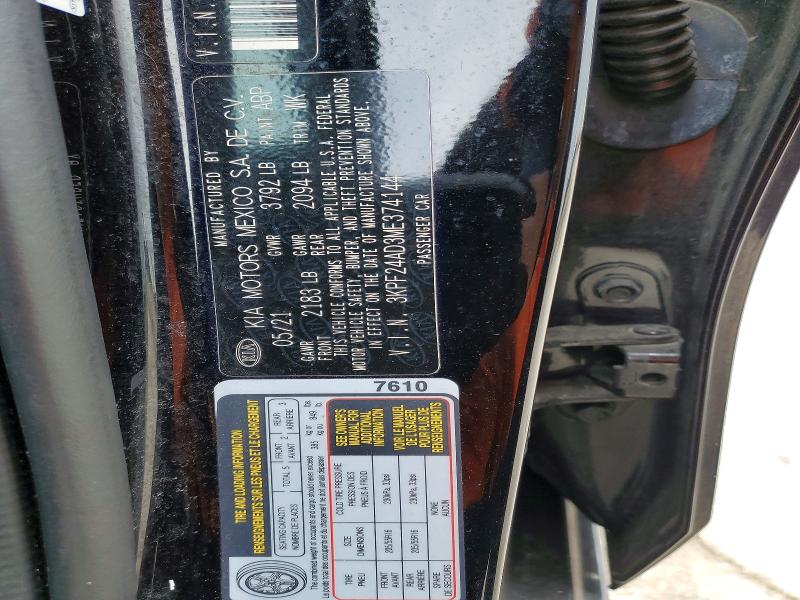 Продажа на аукционе авто 2021 Kia Forte, vin: 3KPF24AD3ME374144, номер лота: 53704656