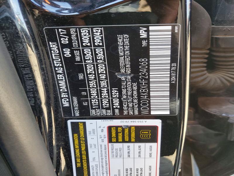 55070616 :رقم المزاد ، WDC0J4KBXHF234068 vin ، 2017 Mercedes-benz Glc Coupe مزاد بيع