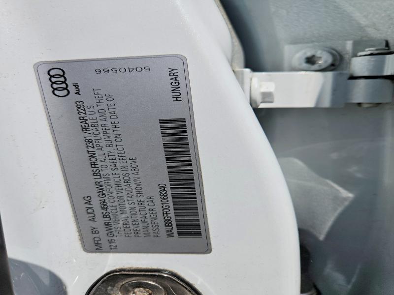 53252216 :رقم المزاد ، WAUB8GFF0G1068340 vin ، 2016 Audi A3 مزاد بيع