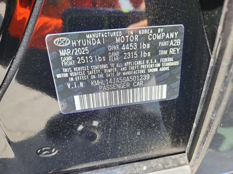 Aukcja sprzedaży 2025 Hyundai Sonata, vin: KMHL14JA5SA501239, numer aukcji: 52285356