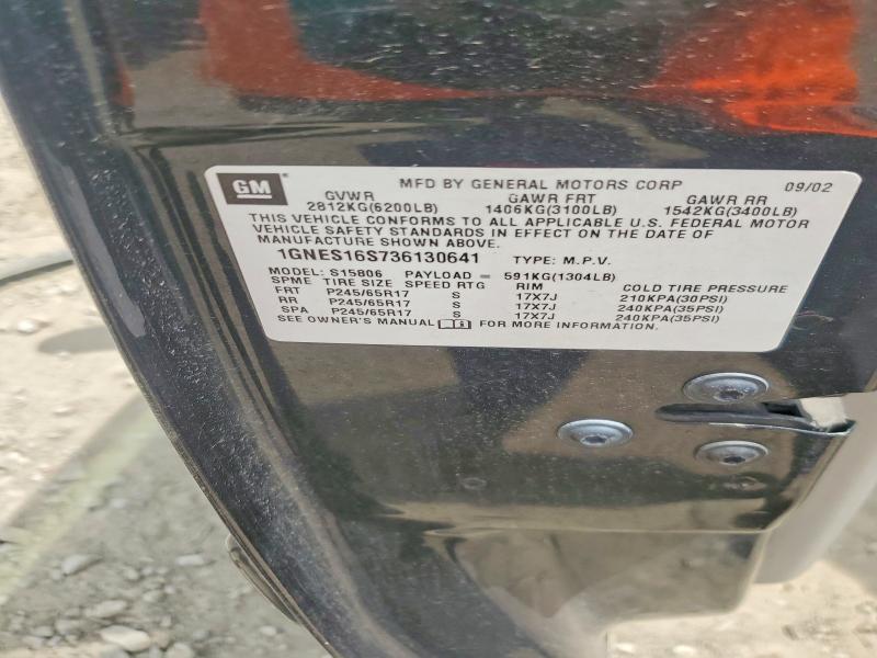Продаж на аукціоні авто 2003 Chevrolet Trailblazer, vin: 1GNES16S736130641, номер лоту: 55012586