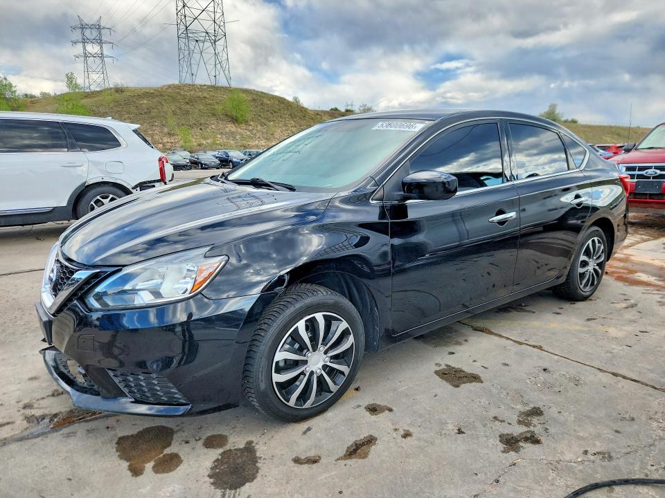 53600696 :رقم المزاد ، 3N1AB7APXKY335345 vin ، 2019 Nissan Sentra مزاد بيع
