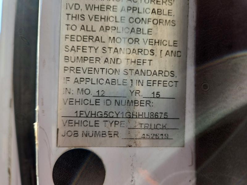 Продаж на аукціоні авто 2016 Freightliner 108sd, vin: 1FVHG5CY1GHHU8675, номер лоту: 53767346