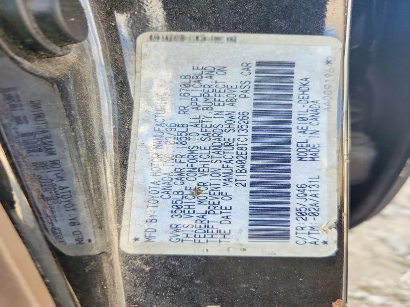 Aukcja sprzedaży 1996 Toyota Corolla, vin: 2T1BA02E8TC135266, numer aukcji: 54171526
