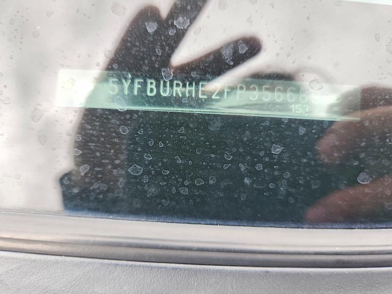 Auction sale of the 2015 Toyota Corolla, vin: 5YFBURHE2FP356689, lot number: 54690716