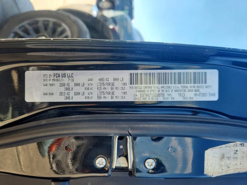 2016 Ram 2500 მანქანა იყიდება აუქციონზე, vin: 3C6TR4DT1GG389758, აუქციონის ნომერი: 53440216