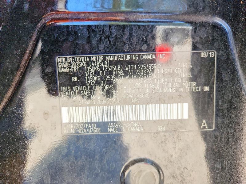 Aukcja sprzedaży 2013 Toyota Rav4, vin: 2T3WFREV6DW052591, numer aukcji: 54473936