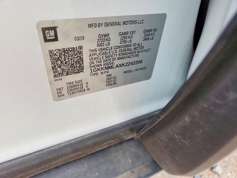 Продажа на аукционе авто 2019 Gmc Acadia, vin: 1GKKNMLAXKZ242206, номер лота: 54016166