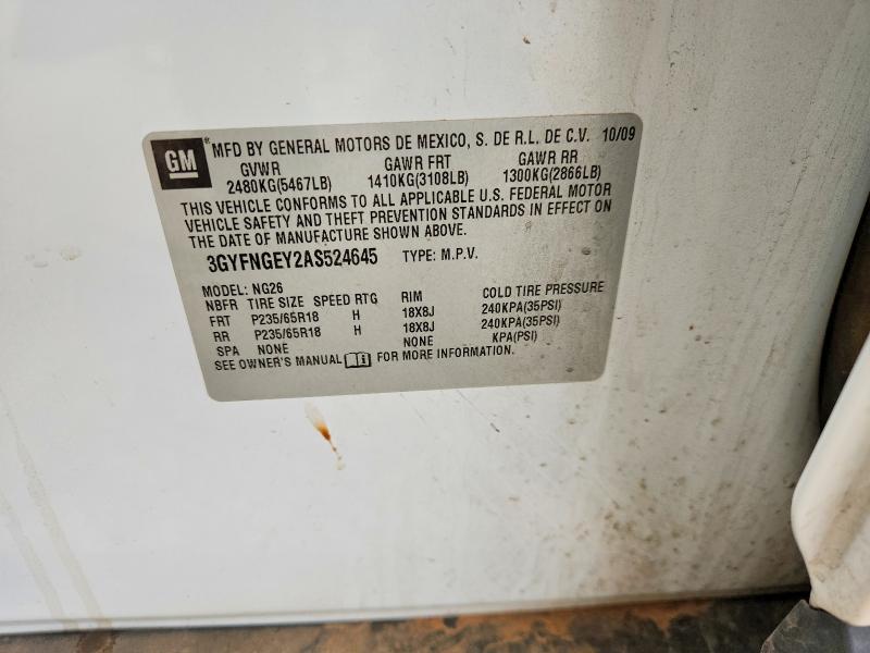 Продажа на аукционе авто 2010 Cadillac Srx, vin: 3GYFNGEY2AS524645, номер лота: 53898356