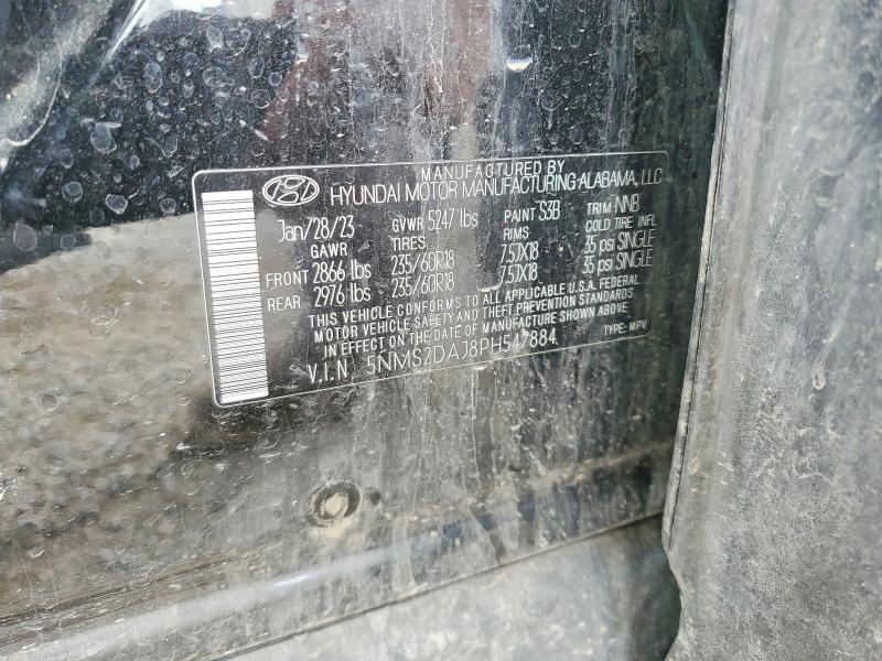 Продаж на аукціоні авто 2023 Hyundai Santa Fe, vin: 5NMS2DAJ8PH547884, номер лоту: 53849506