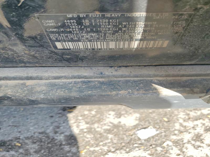 Aukcja sprzedaży 2015 Subaru Outback, vin: 4S4BSANC7F3322018, numer aukcji: 54248616