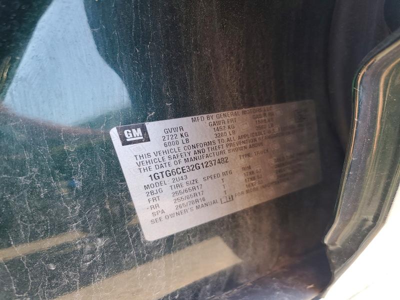 55076966 :رقم المزاد ، 1GTG6CE32G1237482 vin ، 2016 Gmc Canyon مزاد بيع