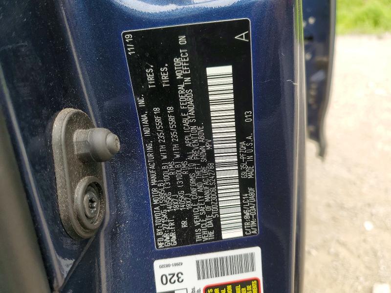 Продажа на аукционе авто 2020 Toyota Sienna, vin: 5TDDZ3DC6LS242788, номер лота: 54430736