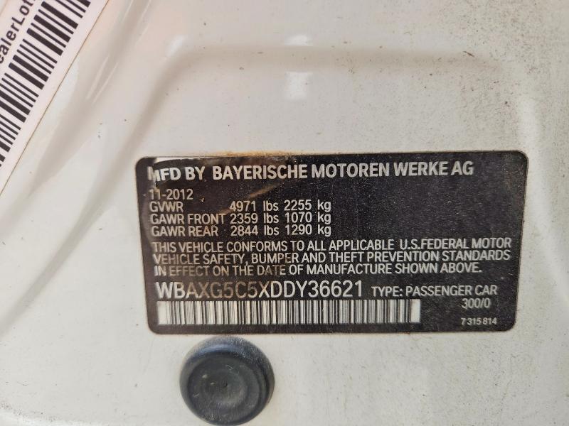 Aukcja sprzedaży 2013 Bmw 528, vin: WBAXG5C5XDDY36621, numer aukcji: 52363816