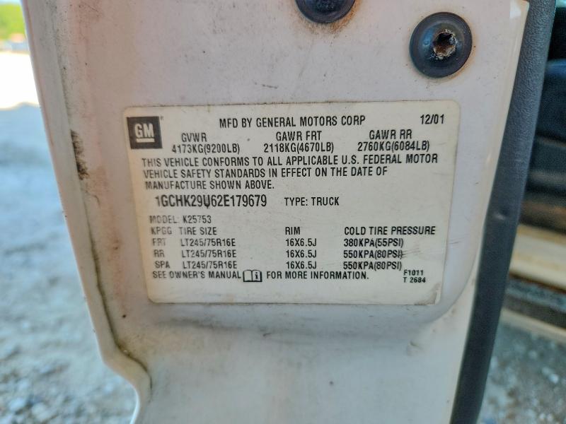 Продаж на аукціоні авто 2002 Chevrolet Silverado, vin: 1GCHK29U62E179679, номер лоту: 52097426