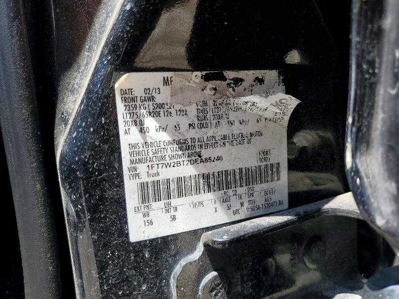 52078676 :رقم المزاد ، 1FT7W2BT2DEA85240 vin ، 2013 Ford F250 مزاد بيع