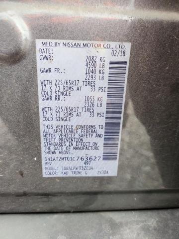 Aukcja sprzedaży 2018 Nissan Rogue, vin: 5N1AT2MT0JC763627, numer aukcji: 52672316