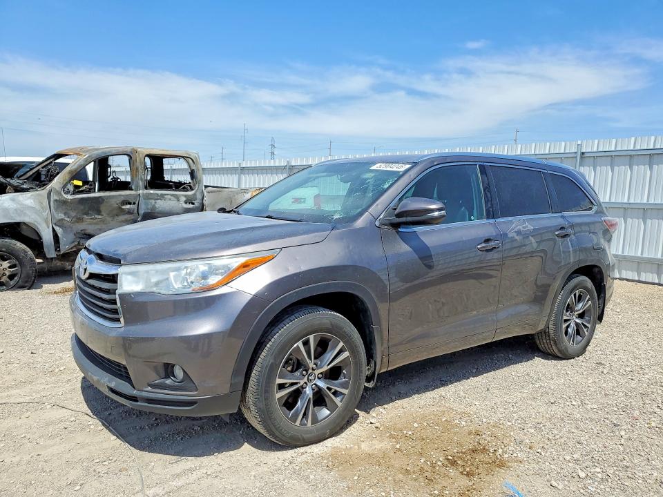 Aukcja sprzedaży 2016 Toyota Highlander, vin: 5TDJKRFH9GS506210, numer aukcji: 52904246