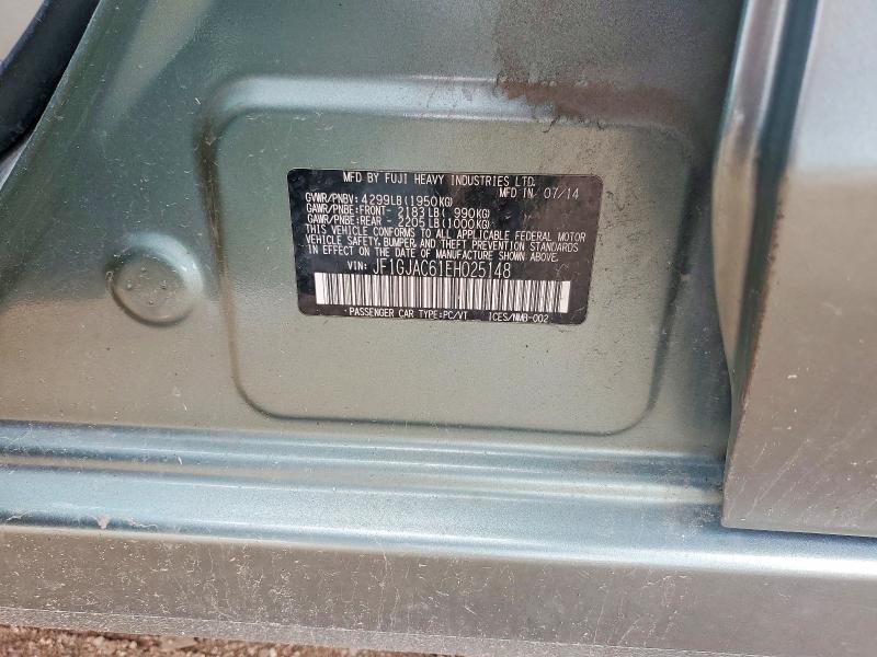 Продажа на аукционе авто 2014 Subaru Impreza, vin: JF1GJAC61EH025148, номер лота: 51893016