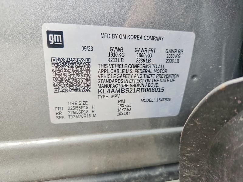 Aukcja sprzedaży 2024 Buick Encore Gx, vin: KL4AMBS21RB068015, numer aukcji: 51960076