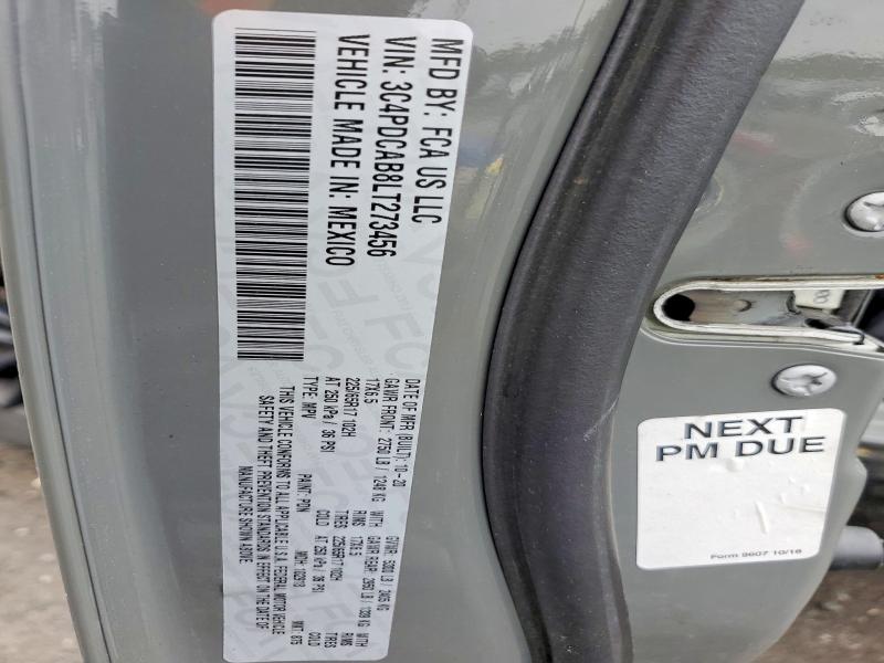 Продажа на аукционе авто 2020 Dodge Journey, vin: 3C4PDCAB8LT273456, номер лота: 54845006