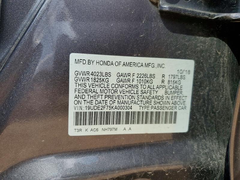 Продажа на аукционе авто 2019 Acura Ilx, vin: 19UDE2F75KA000304, номер лота: 52547636
