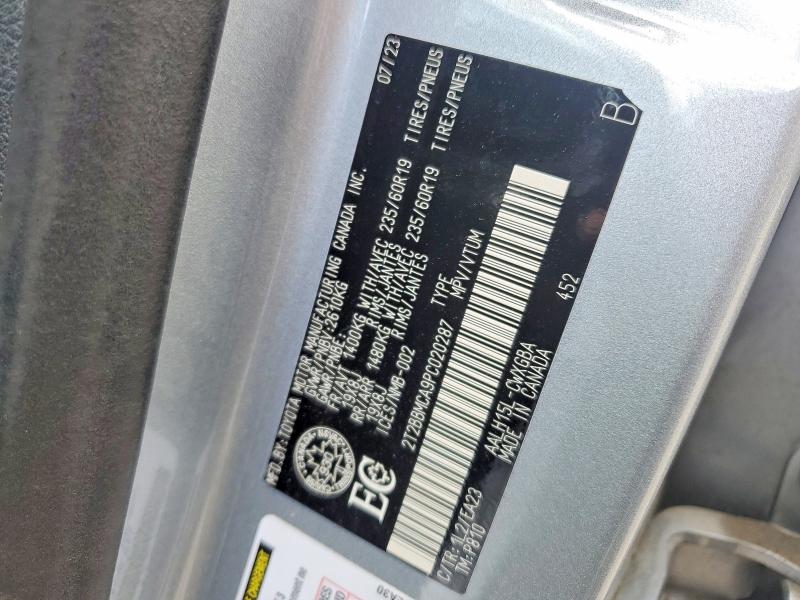 55368586 :رقم المزاد ، 2T2BBMCA9PC020287 vin ، 2023 Lexus Rx 350h مزاد بيع