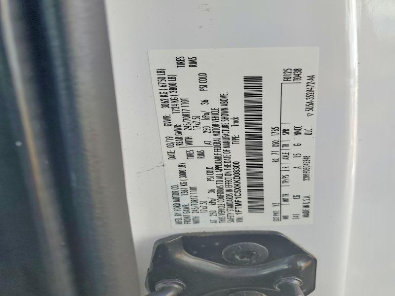 Aukcja sprzedaży 2019 Ford F-150, vin: 1FTMF1C5XKKD08300, numer aukcji: 54325236