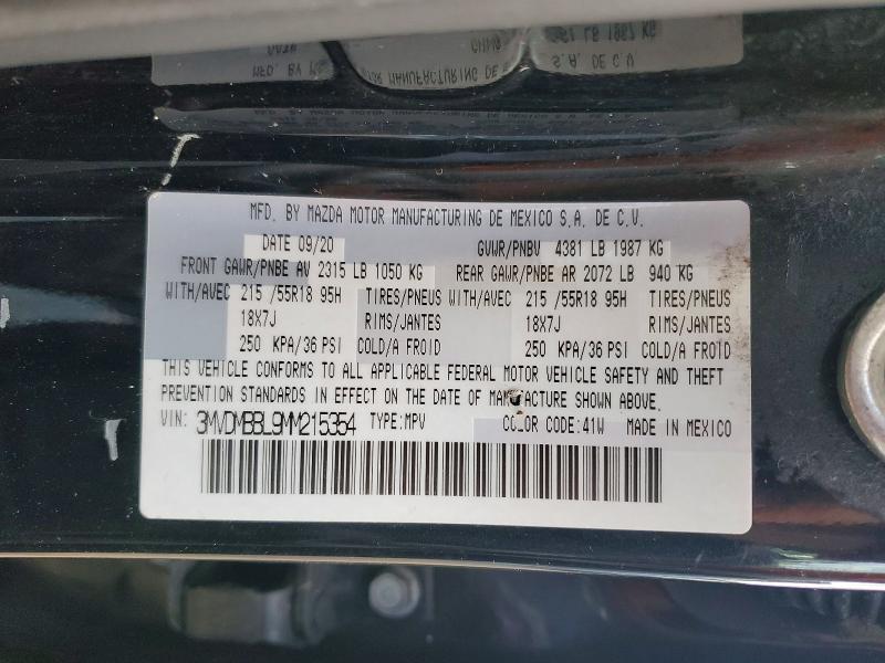 Продажа на аукционе авто 2021 Mazda Cx-30, vin: 3MVDMBBL9MM215354, номер лота: 52127366