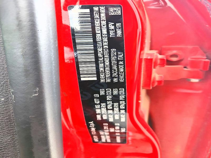 Продажа на аукционе авто 2015 Jeep Renegade, vin: ZACCJAAT0FPB73219, номер лота: 52028416
