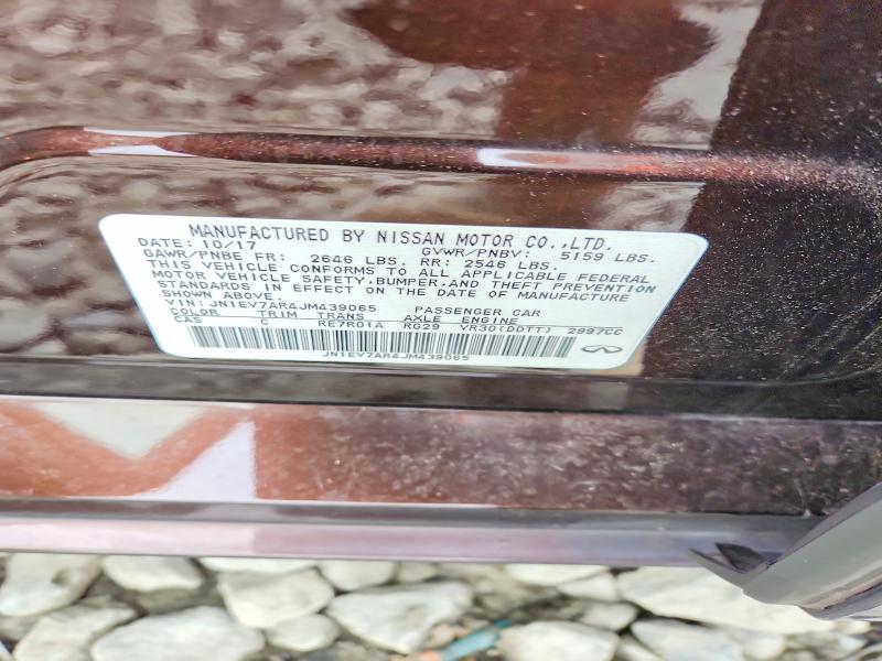 Продаж на аукціоні авто 2018 Infiniti Q50, vin: JN1EV7AR4JM439065, номер лоту: 53276316