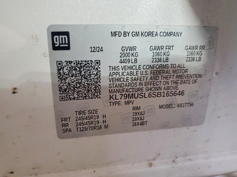 Продажа на аукционе авто 2025 Chevrolet Trailblazer, vin: KL79MUSL6SB165646, номер лота: 52562766