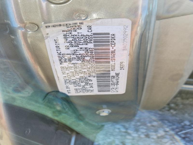 Aukcja sprzedaży 1999 Toyota Camry, vin: 4T1BG22K5XU560402, numer aukcji: 54287076